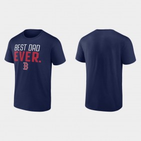 Men's Boston Red Sox Navy Best Dad Ever T-Shirt