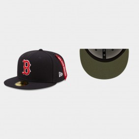 Men's Boston Red Sox Alpha Industries Black 59FIFTY Fitted Hat