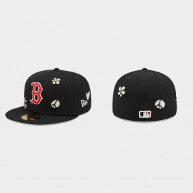 Men's Boston Red Sox Sunlight Pop Black 59FIFTY Fitted Hat