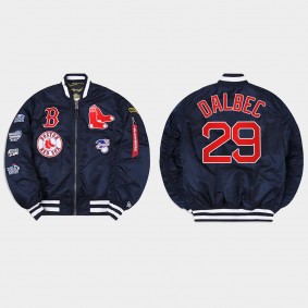 Boston Red Sox Bobby Dalbec Navy Alpha Industries Jacket