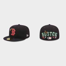 Men's Boston Red Sox Botanic Black 59FIFTY Fitted Hat