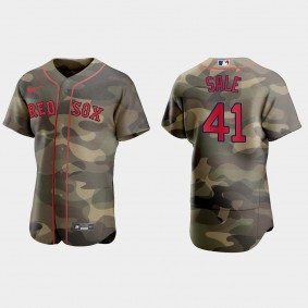 Chris Sale Boston Red Sox 2021 National Armed Forces Day Authentic Jersey - Camo