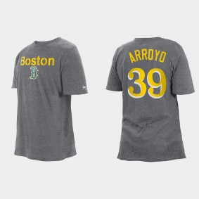 Men's Boston Red Sox Christian Arroyo Heathered Gray 2021 City Connect Big & Tall T-Shirt