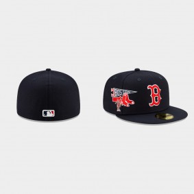 Men's Boston Red Sox City Patch Navy 59FIFTY Fitted Hat