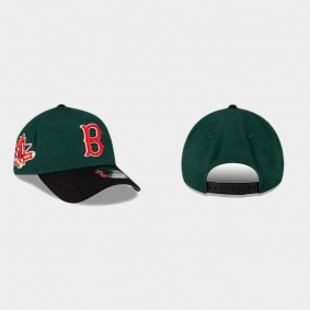 Men's Boston Red Sox A-Frame Dark Green 9FORTY Snapback Hat