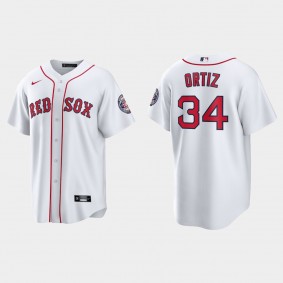 David Ortiz Boston Red Sox 2022 Baseball Hall of Fame Induction Home Replica Jersey - White