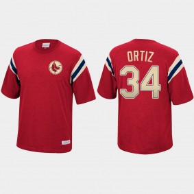 Men's Boston Red Sox David Ortiz Mitchell & Ness Red Extra Innings T-Shirt