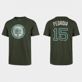 Men's Boston Red Sox Dustin Pedroia Green Grit Scrum T-Shirt