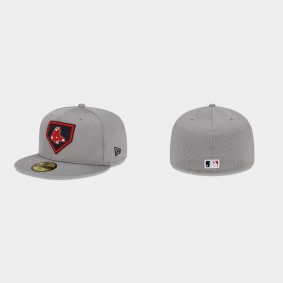 Men's Boston Red Sox Clubhouse Gray 59FIFTY Fitted Hat