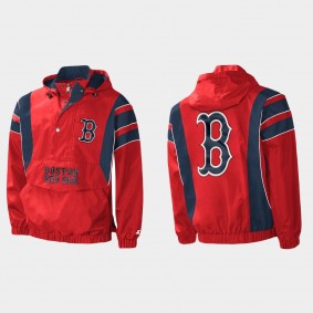 Boston Red Sox Red Impact Hoodie Half-Zip Jacket