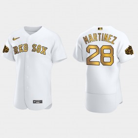 J.D. Martinez Boston Red Sox MLB All-Star Main Logo Jersey - White