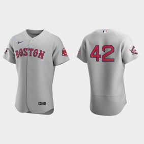 Boston Red Sox Jackie Robinson Day Authentic Jersey - Gray