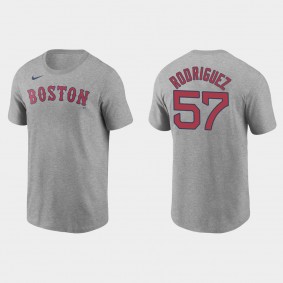 Men's Boston Red Sox Joely Rodriguez Gray Name & Number T-Shirt