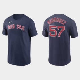 Men's Boston Red Sox Joely Rodriguez Navy Name & Number T-Shirt