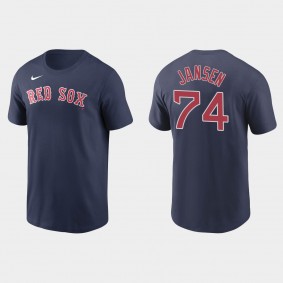 Men's Boston Red Sox Kenley Jansen Navy Name & Number T-Shirt