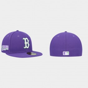 Men's Boston Red Sox Lime Purple 59FIFTY Fitted Hat