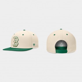 Men's Boston Red Sox St. Patrick's Day Natural Kelly Green Two-Tone Snapback Hat