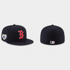 Men's Boston Red Sox 2023 Jackie Robinson Day Navy Fitted Hat