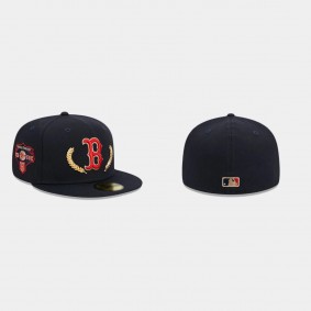 Men's Boston Red Sox Gold Leaf Navy 59FIFTY Fitted Hat