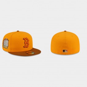 Men's Boston Red Sox Just Caps Drop 6 Orange 59FIFTY Fitted Hat