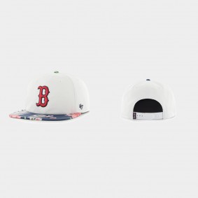 Men's Boston Red Sox Paradise Captain White Snapback Hat