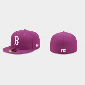 Men's Boston Red Sox Grape Logo Purple 59FIFTY Fitted Hat