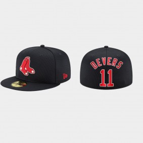 Men's Boston Red Sox Rafael Devers 2021 Clubhouse Navy 59FIFTY Hat