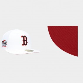 Men's Boston Red Sox Red Undervisor White 2013 World Series Patch 59FIFTY Hat