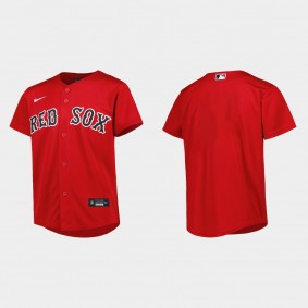 Youth Boston Red Sox Red Replica Alternate Jersey