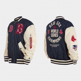 Boston Red Sox Navy Reversible Bomber Jacket