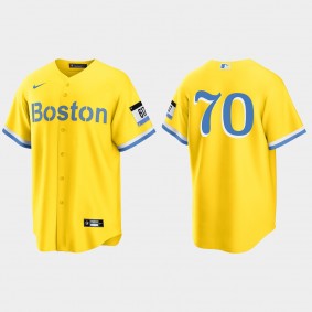 Ryan Brasier Boston Red Sox City Connect Replica Jersey - Gold Light Blue