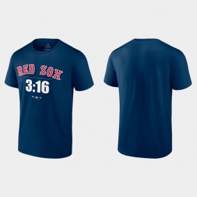 Men's Boston Red Sox Steve Austin Navy Stone Cold 3:16 T-Shirt