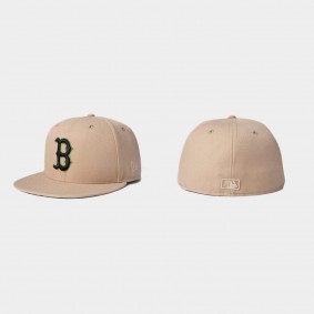 Men's Boston Red Sox Tiger Camel Tan 59FIFTY Fitted Hat