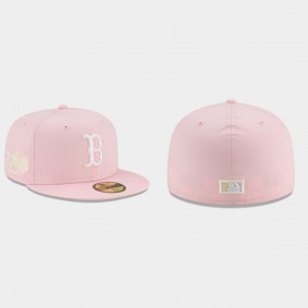 Men's Boston Red Sox Under Visor Pink Light Yellow 59Fifty Hat