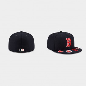 Men's Boston Red Sox Visor Hit Navy 59FIFTY Fitted Hat