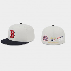 Men's Boston Red Sox Varsity Letter White Fitted Hat