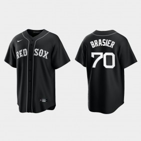 Boston Red Sox Ryan Brasier Replica Official Jersey - Black White