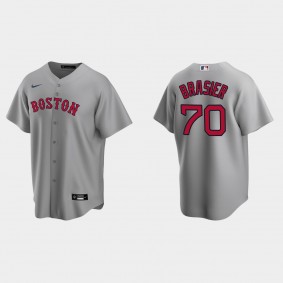 Boston Red Sox Ryan Brasier Replica Road Jersey - Gray