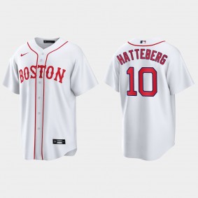 Boston Red Sox Scott Hatteberg 2021 Patriots' Day Replica Jersey - White