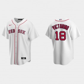 Men's Boston Red Sox Shane Victorino White Replica Retired Player Jersey