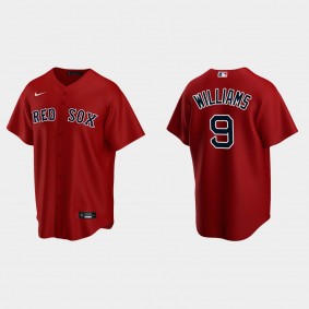 Youth #9 Ted Williams Boston Red Sox Red Replica Alternate Jersey