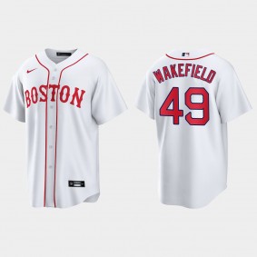 Boston Red Sox Tim Wakefield 2021 Patriots' Day Replica Jersey - White