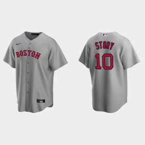 Boston Red Sox Trevor Story Replica Road Jersey - Gray