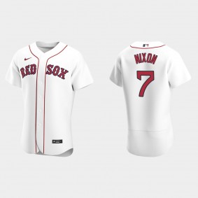 Men's Boston Red Sox Trot Nixon White Authentic Retired Player Jersey