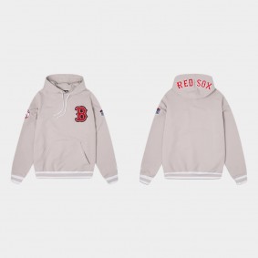 Boston Red Sox White Varsity Letter Hoodie