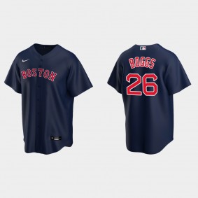 Youth #26 Wade Boggs Boston Red Sox Navy Replica Alternate Jersey