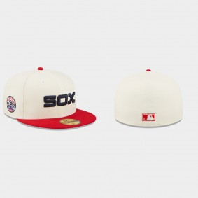 Men's Chicago White Sox Cooperstown Collection White Red 1983 MLB All-Star Game Chrome Fitted Hat