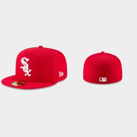 Men's Chicago White Sox Fashion Color Basic Red 59FIFTY Fitted Hat