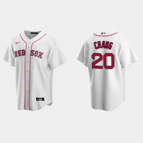 Boston Red Sox Yu Chang Replica Home Jersey - White